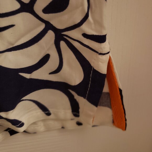 🎉HostPick Margaritaville Men's Hawaiian Blue White Floral Short Sleeve Shirt XL - Picture 4 of 8